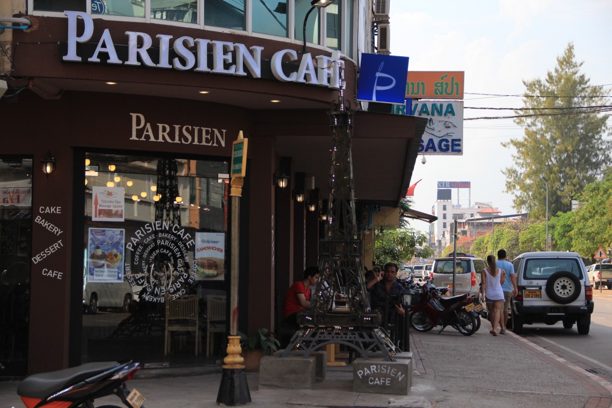 Vientiane Parisian cafe