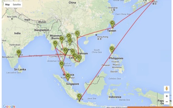 Southeast Asia itinerary