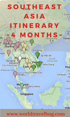 Southeast Asia Itinerary for 4 months. How much time to spend where and much more #southeastasia #itinerary #Asiatravel #4monthsitinerary